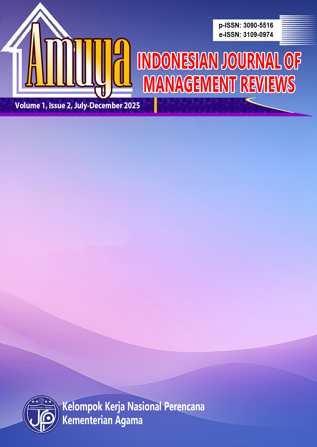 					View Vol. 1 No. 2 (2025): AMUYA: Indonesian Journal of Management Reviews
				